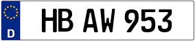 Trailer License Plate